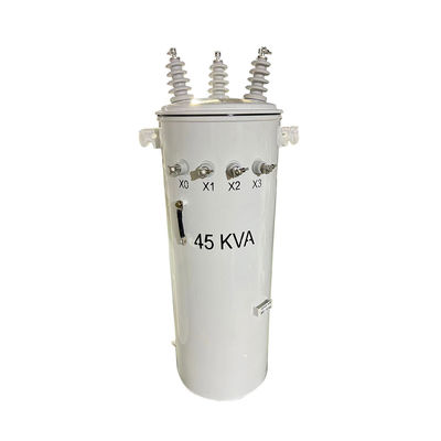 Buy Three Phase Pole Mounted Transformer Oil Immersed  13800V to 480Y/277V 75KVA online manufacture