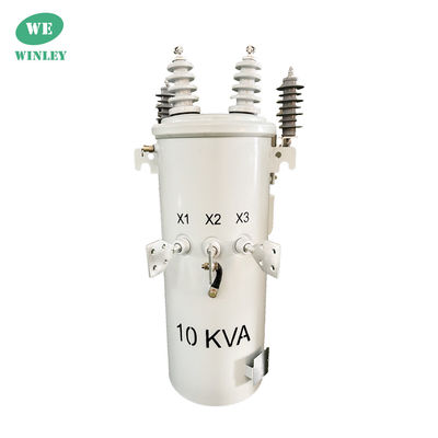 Buy 10 Kva ANSI / IEEE Standard Single Phase Pole Mounted Distribution Transformer 2 Wire 4160V To 120V Power online manufacture