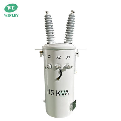 Buy IEC Standard Single-Phase Pole Mounted Transformer 15KVA 24.94/0.24KV Power Distributiom System online manufacture