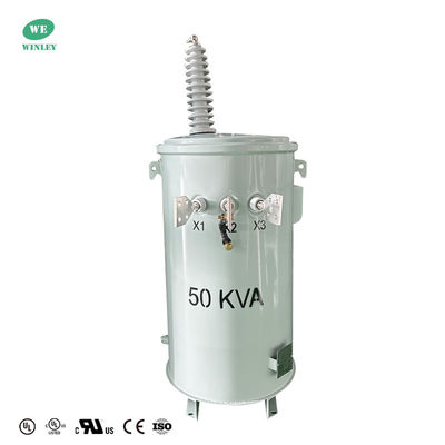 Buy 50 KVA power pole transformer single phase pole mounted  distribution 34500V to 120V ANSI IEEE UL certified manufacturers online manufacture