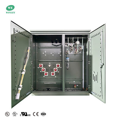 Buy 3 Phase Pad Mounted Transformer Distribution Power Oil Immersed 3750Kva Step-Down 34500V To  480Y ANSI IEEE DOE 2016 UL Certified online manufacture