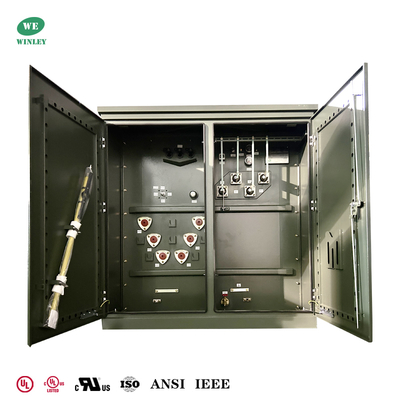 Buy American Standard UL/CUL Certified 2000Kva Three Phase Pad Mounted Transformer 12470V To 480V Liquid Filled Distribution Transformer online manufacture