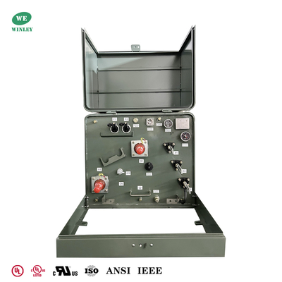 Buy 25Kva Single Phase Pad Mounted Transformer Oil-immersed 34500V To 120V MV&HV Ground-Mounted Transformer online manufacture