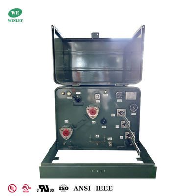 Buy 100Kva Single Phase Pad mounted Transformer Dual Windings 12.47KV To 120V ANSI DOE online manufacture