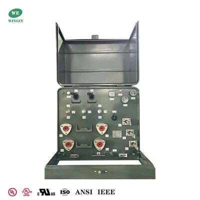 Buy 25KVA Single Phase Pad Mounted Transformer 13.2kV to 240V with 304 Stainless Steel Tank online manufacture