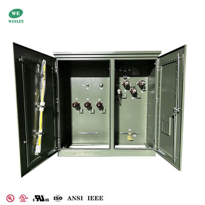 Buy 3000Kva Pad Mounted Transformer Three Phase Oil Immersed 24.94KV To 4160V Transformer Pad Mount online manufacture