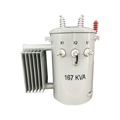 Single Phase Pole Mounted Distribution Transformer Step Down 12470V to 277/480V ANSI / IEEE