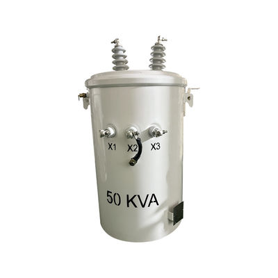 50kva Single Phase Oil Immersed Pole Mounted Distribution Transformers 12470v To 277v