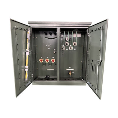 500kva Three Phase Pad Mounted Transformer Power 12000V To 208Y 304 SS  NEMA 3R Radial Feed