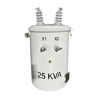 25KVA Single Phase Pole Distribution Transformer  12470V To 277V  ANSI IEEE