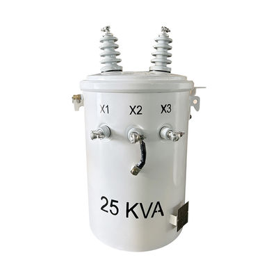 25KVA Single Phase Pole Mounted Transformer Distribution  4160V To 120V  ANSI / IEEE C57