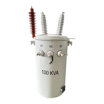 167 Kva Single Phase Pole Mounted Transformer Power 35KV ANSI / IEEE Standard C57.12.20