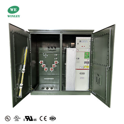 3000 Kva 3 Phase Pad Mounted Transformer Step-Down 24940V & 12470V  UL Certified  Meets DOE 2016 ANSI IEEE Standards