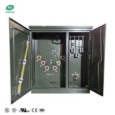 UL Certified 300Kva Pad Mount Three-Phase Oil-Immersed Distribution Transformer 12470V To 480V With CT ANSI IEEE DOE 2016 Standards