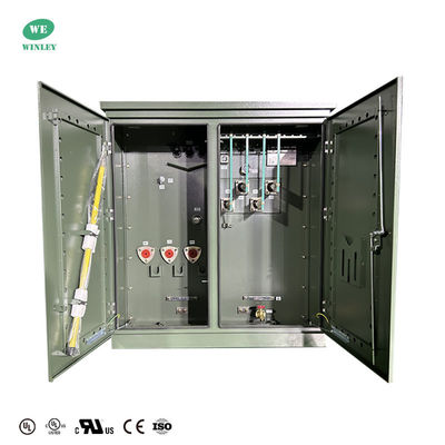 1300Kva Pad Mounted Three Phase Oil Immersed Distribution Transformer 13.8KV To 480V With UL Certified