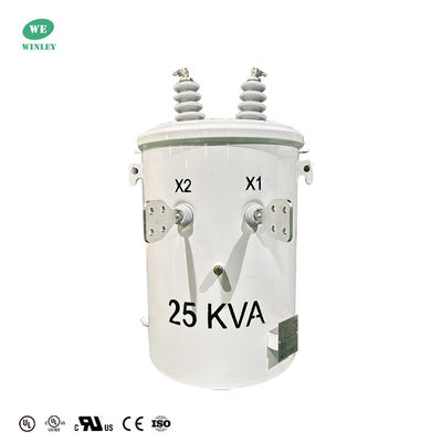 UL Certification 25 Kva Single Phase Pole Mounted Transformer  Power Overhead Distribution Oil Immersed Transformer 12470V To 480V DOE 2016