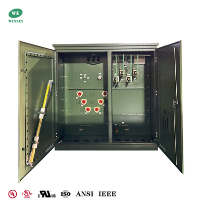 UL/CUL Certification Three Phase Pad Mounted Transformer 3750KVA 12.47KV to  480V For Power Distribution Medium Voltage