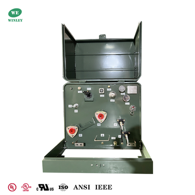 UL Listed 75Kva Single Phase Pad Mounted Transformers Power Distribution 480V To 120V ANSI IEEE Standards