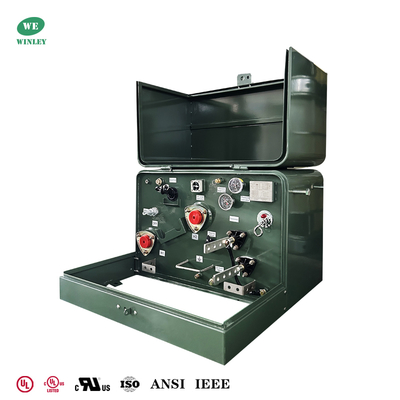 50Kva Single Phase Pad Mounted Transformers Power Distribution  Loop Feed Additive Polarity 240V To 480V UL Listed