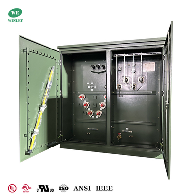 2000Kva Three Phase Pad Mounted Transformer 2MVA 12.47KV To 480V Meet DOE Efficiency Values With UL listed