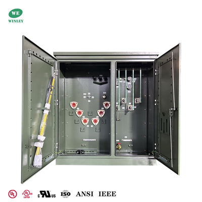 UL listed 300Kva 3 Phase Pad Mounted Transformer  12.47KV To 480V Radial Feed ASNI/IEEE Standards