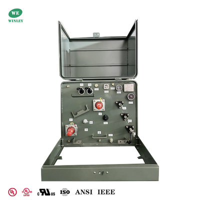 UL Listed 50kva Single Phase Pad Mounted Transformer 34500V To 120V Power Distribution Step-Down Transformers