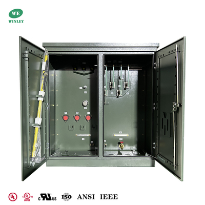 UL Listed 600Kva 3 Phase Pad Mounted Transformer Oil-Immersed 34.5KV To 480V Efficient Power Distribution  Transformer