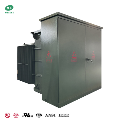 3 Phase Pad Mounted Distribution Transformer Oil Filled 1500KVA 13.2KV To 480V IEEE ANSI Standard
