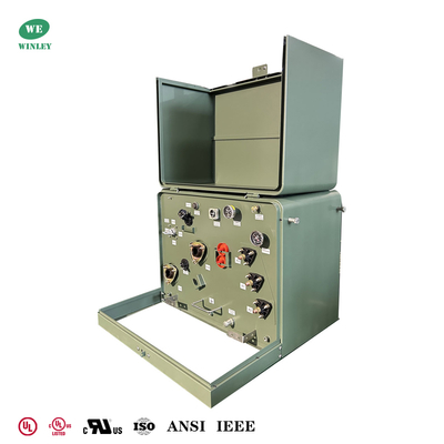 UL/cUL Listed 167Kva Single Phase Pad Mounted Transformer Liquid Filled 12470V To 240V Meet DOE 2016 Standard