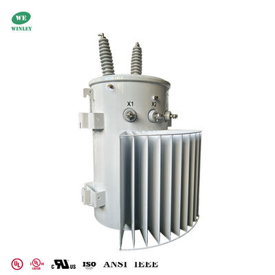 250kva Single Phase Pole Mounted Transformer 304 SS Tank 22860Grdy To 480V oil immersed Power Distribution Transformer