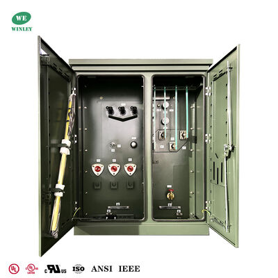 112.5kva Three Phase Pad Mounted Transformer 4160V To 208V Oil Filled Distribution Transformer Pad Mount