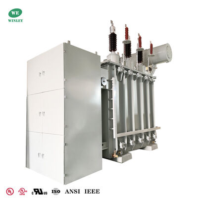 40MVA Substation Power Transformer Oil Immersed High Voltage Step Down 44KV To 34.5KV  ANSI IEEE Standards