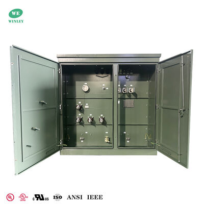 2550kVA  Three Phase Pad Mounted Transformer  Radial Feed 12.87KV To 480V ANSI C57 Standards UL Listed