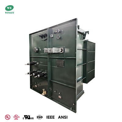3750kVA Three Phase Pad Mounted Distribution Transformer 12870V To 480Y/277V ANSI IEEE Standards