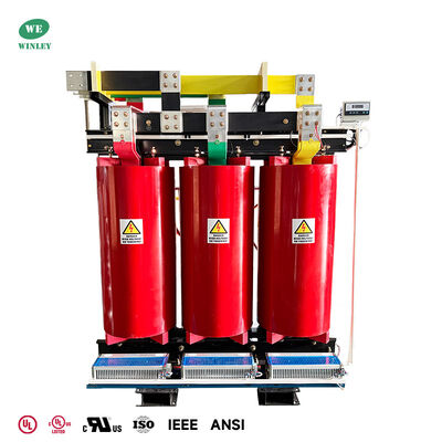 1500kVA AN 2100kVA AF Cast Coil Dry Type Transformer 13.2kV to 480Y/277V with IEC60076 Standard