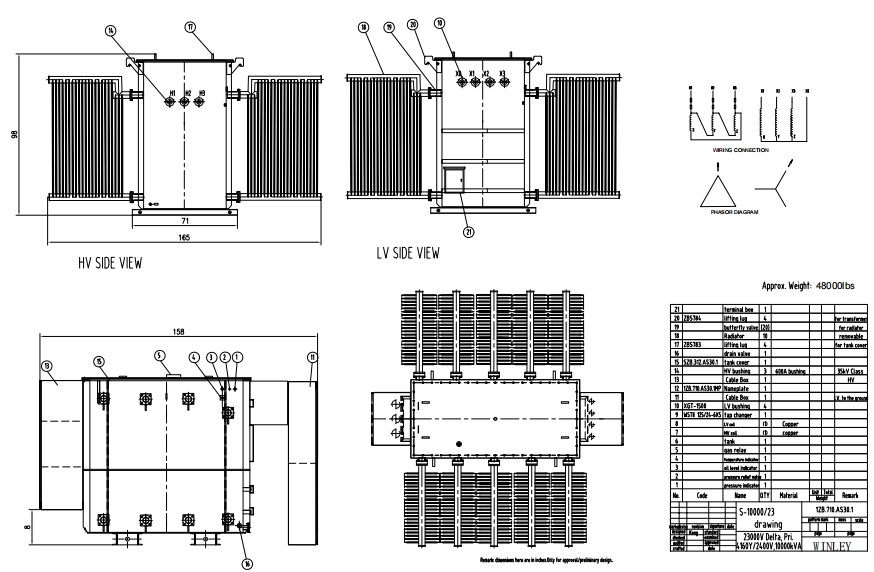 10MVA Three Phase Substation Transformer 1