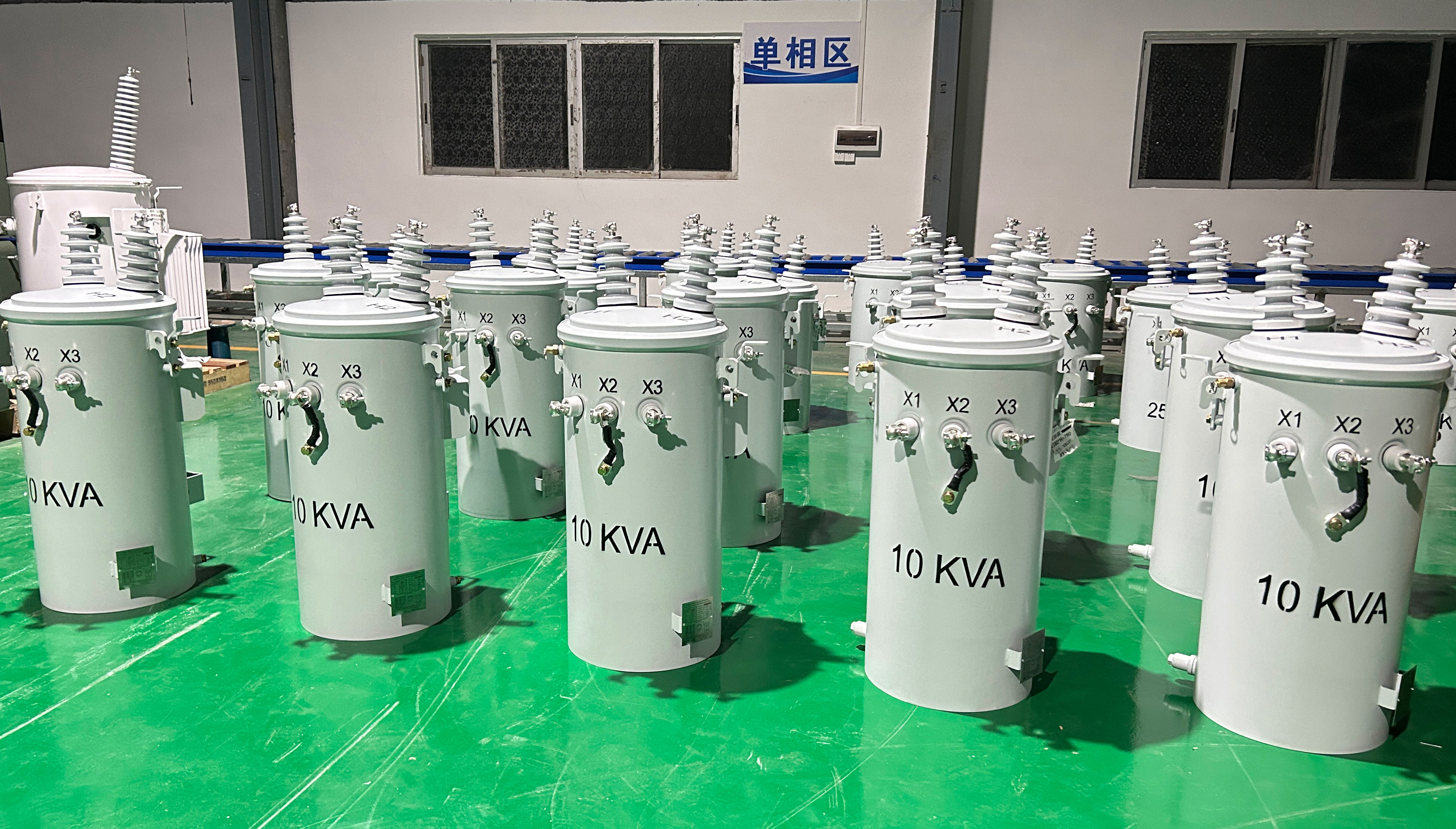 Overhead Transformer Rack 10 Kva Single Phase Pole Mounted Transformer Overhead Distribution 12 ...