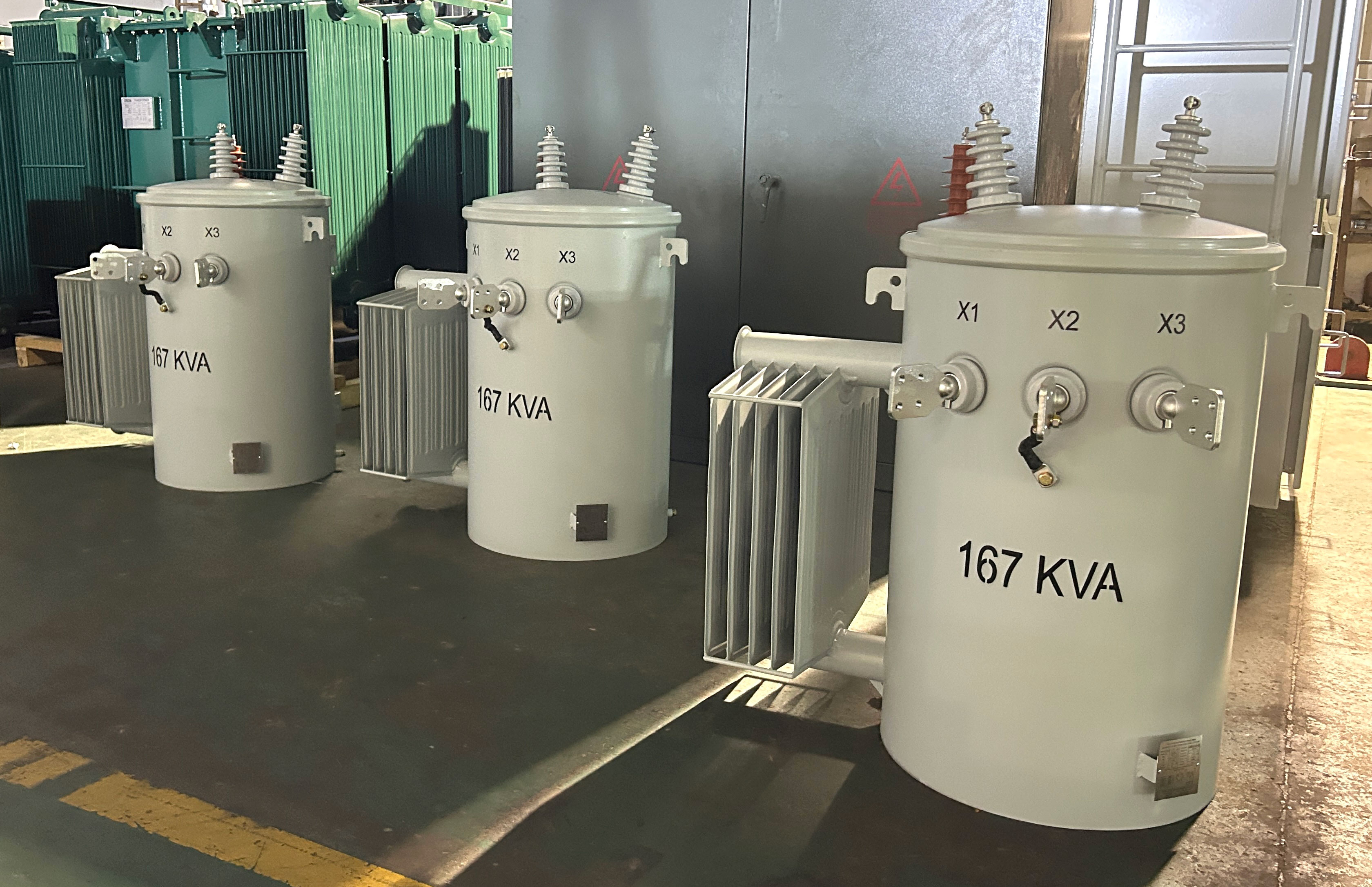 product-1-1 167Kva Pole Mounted Distribution Transformer Single Phase Step Down 12.47KV 2 Wire Oil Immersed IEEE Standard 0