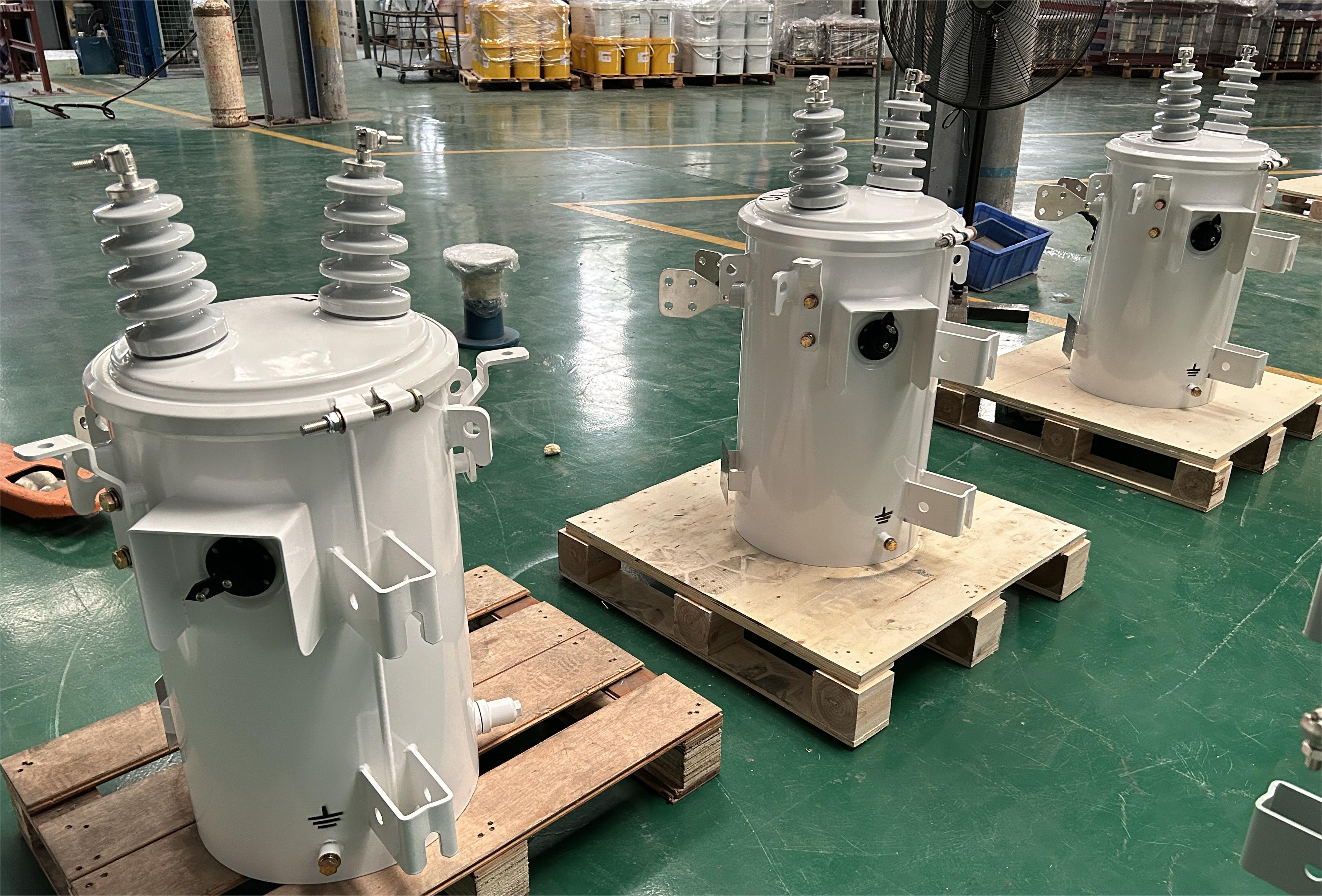 Overhead Transformer Rack 10kva Single Phase Pole Mounted Transformer Oil Immersed 4160V To 120V ...