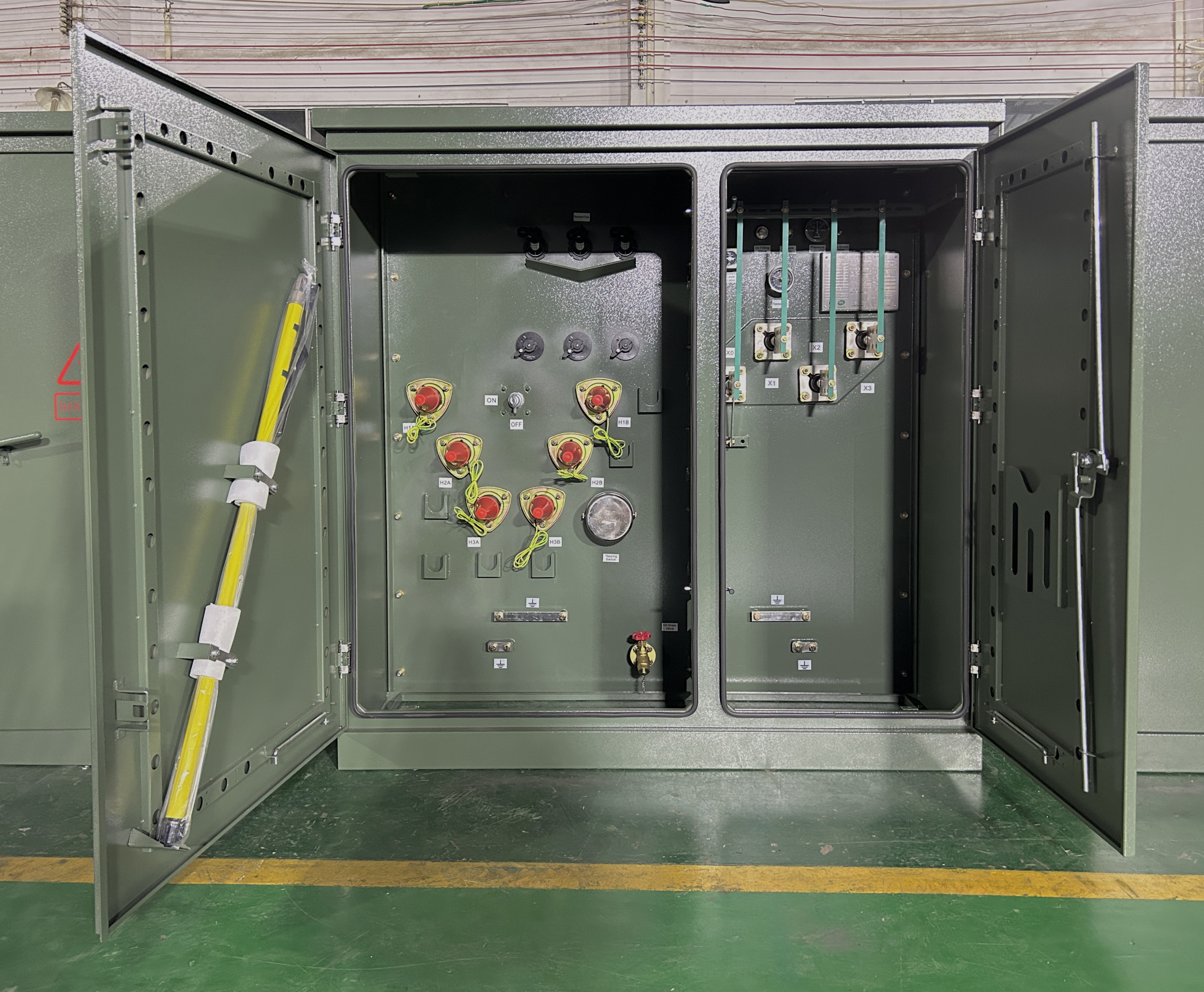 500Kva 3 Phase Pad Mounted Transformer 12.87KV To 240V Power ...