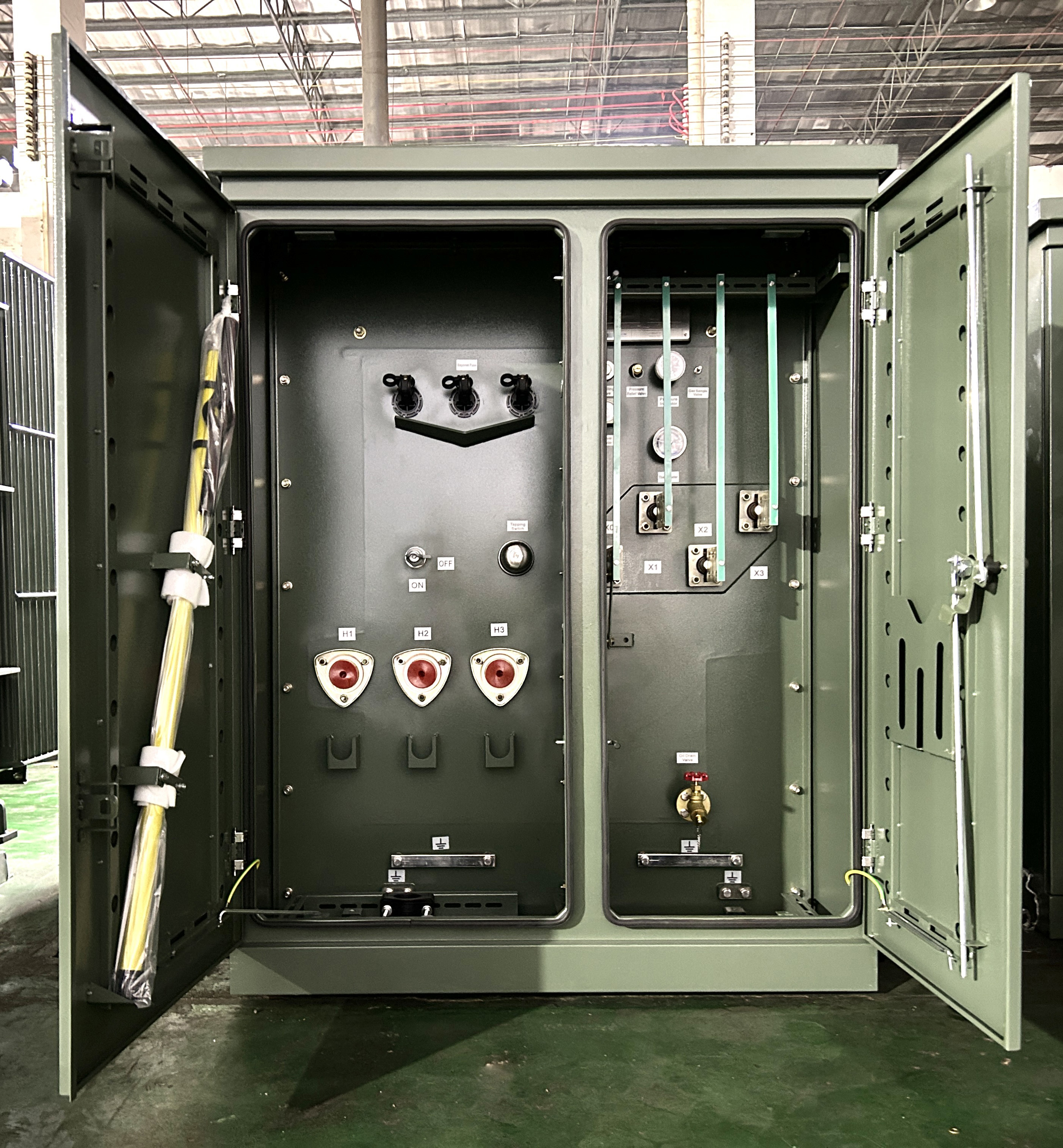 112.5kva Three Phase Pad Mounted Transformer 4160V To 208V Oil Filled ...