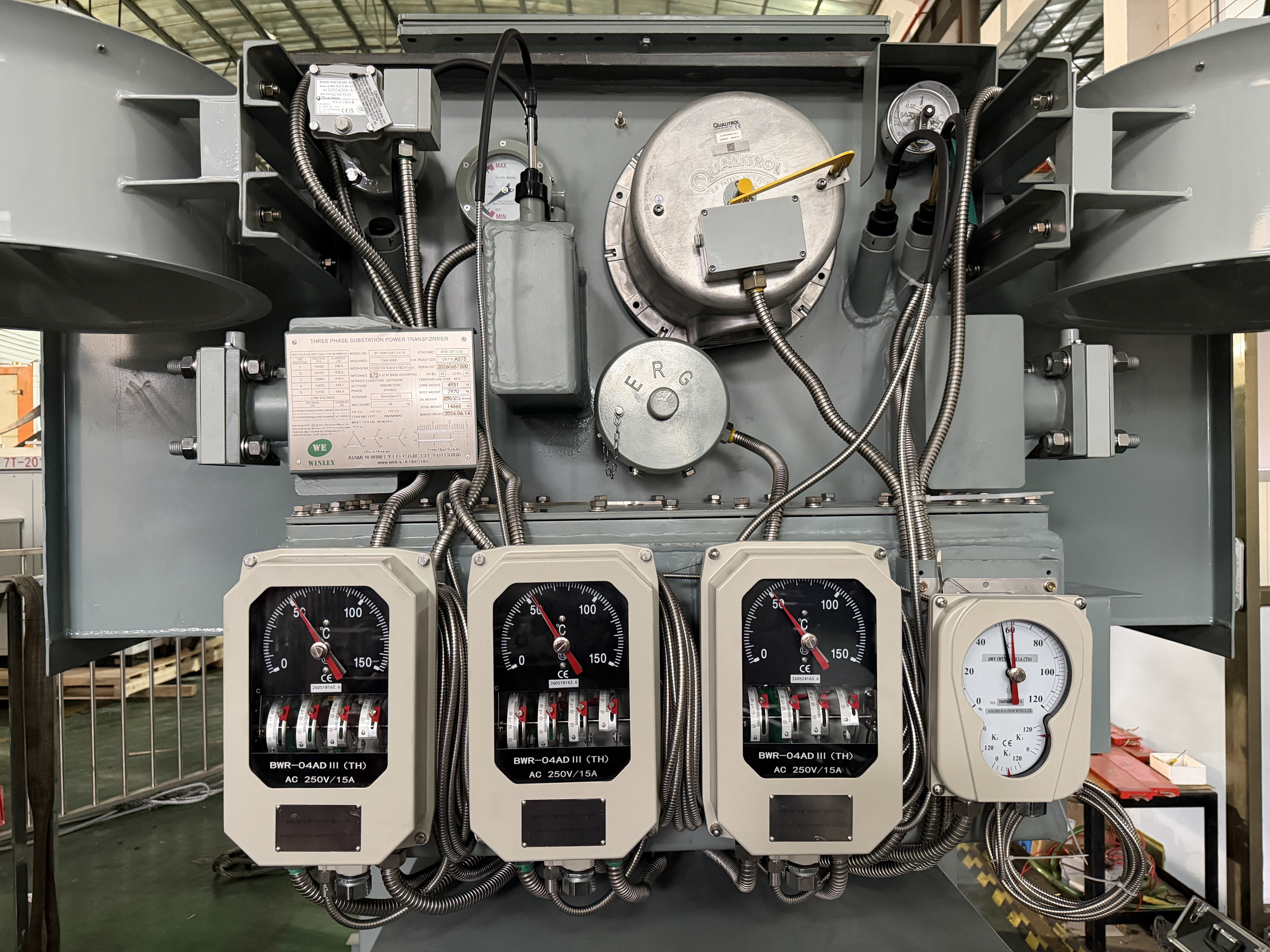 7500/10000kVA Three Phase Substation Power Transformer Dual Secondary ...