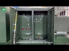 UL Listed 600Kva 3 Phase Pad Mounted Transformer Oil-Immersed 34.5KV To 480V Efficient Power Distrib