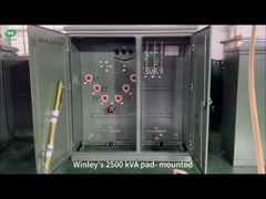 304 Stainless Steel Tank 2500Kva Three Phase Pad Mounted Transformer 12.47KV To 480V Power Distribut